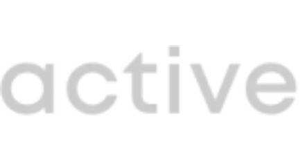 active digital logo greyscale